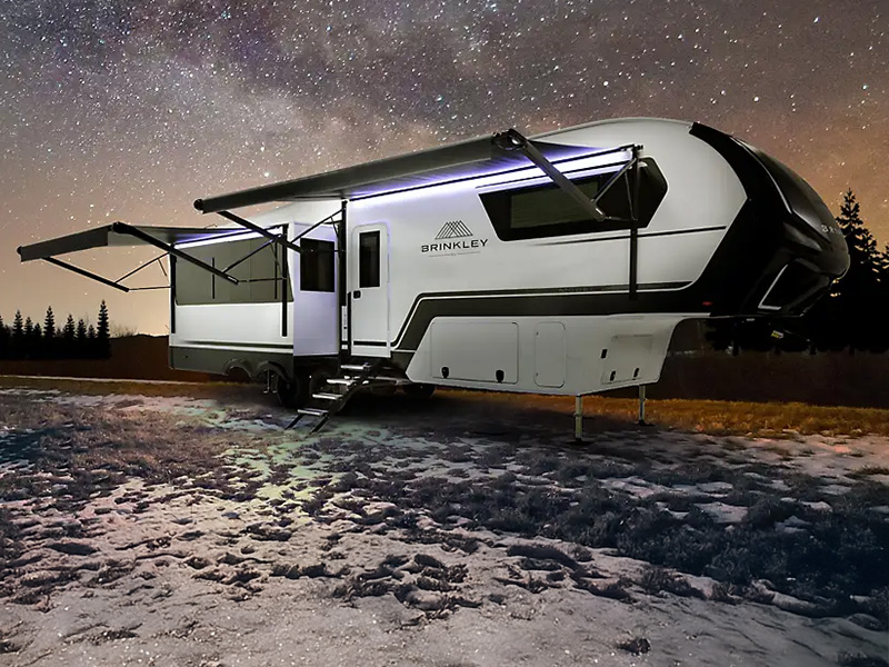 truck car parked under a starry night sky
